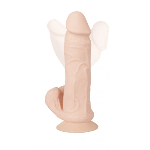 Orion Nature Skin Bendable RC Vibrator With Balls - Вібратор на присосці, 20.8х4.8 см - купити в Києві, Україні